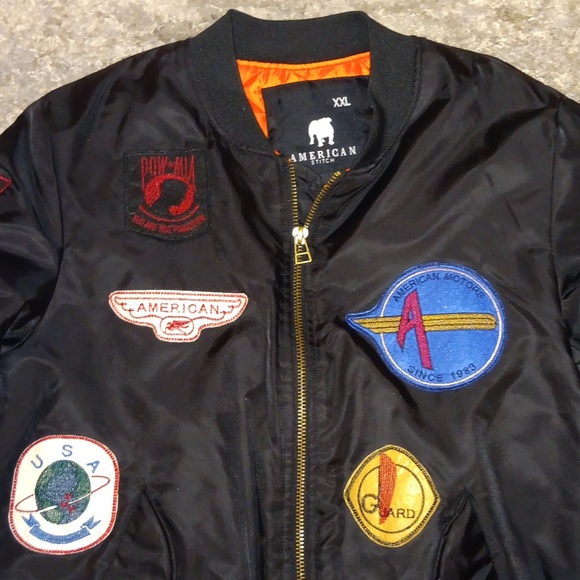 American Stitch brand. Bomber mens sz. XXL. Blk/multi color.. - Picture 2 of 10